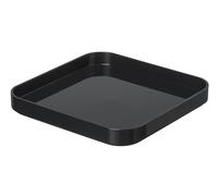 SmartStore Tapa cuadrada | Gris | Organizador de cocina, baño, oficina, despensa, refrigerador | Seguro para alimentos y libre de BPA | 20 x 20 x 2,5 cm