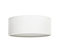 Smartwares 10.004.63 Lámpara de techo, pantalla de tela de 30 cm de diámetro, dos apliques con casquillos E14, compatible con bombillas de hasta 40 W, Iluminación de Interior, IP20, Blanco