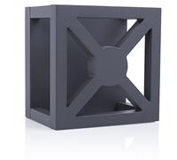 Smartwares - Aplique Exterior LED Cuadrado Integrado, 9 W, Negro