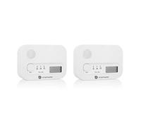 Smartwares FGA-13041 Detectores de monóxido de Carbono - Juego de 2 - Sensor de 10 años - Batería de 3 años - con Pantalla y botón de Prueba - Blanco