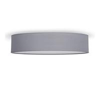 Smartwares IDE-60036 Lámpara de techo, pantalla de tela de 50 cm de diámetro, cuatro apliques con casquillos E27, compatible con bombillas de hasta 18 W, Iluminación de Interior, IP20, Gris