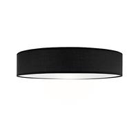 Smartwares IDE-60047 Lámpara de techo, pantalla de tela de 60 cm de diámetro, cuatro apliques con casquillos E27, compatible con bombillas de hasta 18 W, Iluminación de Interior, IP20, Negro