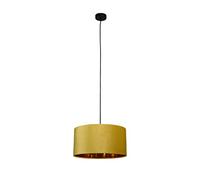 Smartwares IDE-60057 Lámpara colgante, 40 cm de diámetro, un aplique con casquillo E27 para bombilla de hasta 60 W, Iluminación de Interior, IP20, Terciopelo amarillo ocre