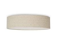 Smartwares IDE-60059 Lámpara de techo, pantalla de tela de 40 cm de diámetro, tres apliques con casquillos E14, compatible con bombillas de hasta 40 W, Iluminación de Interior, IP20, Lino