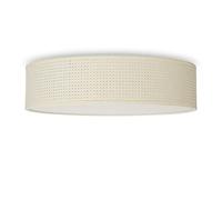 Smartwares IDE-60060 Lámpara de techo, pantalla de tela de 40 cm de diámetro, tres apliques con casquillos E14, compatible con bombillas de hasta 40 W, Iluminación de Interior, IP20, Ratán