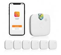 Smartwares - Juego de 6 detectores de Humo conectados en Red - Aplicación Gratuita - 85 dB - Cumple con la Norma EN-14604 - Baterías reemplazables - Indicadores LED - FSM-12606