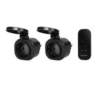 Smartwares Set de mini enchufes para exterior SH4-99653 Negros