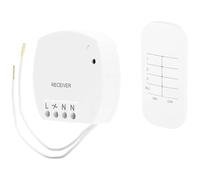Smartwares - Kit de automatización para el hogar Plug & Connect - Variador de luz - Mando a distancia y módulo inalámbrico SH4-99560 - Blanco