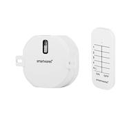 Smartwares Kit de interruptor de garaje - Incluye control remoto de 2 canales - Plug & Connect - Max 300W - SH4-99558, color blanco