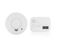 Smartwares Kit de Seguridad - Detector de Humo y Detector de CO Incluido - Botón de Prueba - Pilas reemplazables Incluidas - Vida útil 10 años - FSE-19204