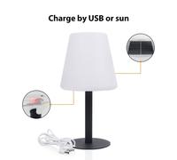 Smartwares Lámpara solar LED de mesa OSL-50012 batería recargable y cable USB