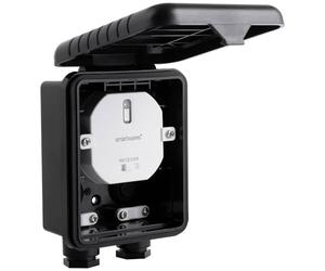 Smartwares Plug & Connect Interruptor empotrable para exterior con caja de conexiones - 1 canal - Para el control de iluminación exterior - Hasta 1000 W - Alcance inalámbrico de hasta 30 m - SH4-90451