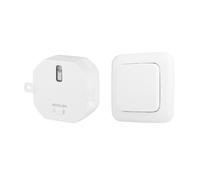 Smartwares SH4-99564 Kit domótico Plug & Connect - Para iluminación inalámbrica de hasta 1000 W - Módulo e interruptor de montaje empotrado