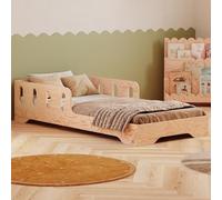 smartwood Cama Infantil 70x160 cm con Barrera, Madera, TILA 6