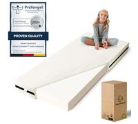 smartwood Colchón 70x160 12 cm, H2, de Espuma, SmartComfort | Colchón infantil, Oeko-TEX, transpirable, antialérgico, funda extraíble, lavable a 40 °C, densidad 25 kg/m³, reversible