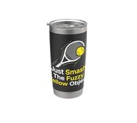 Smash The Yellow Object Jugador de tenis Vaso térmico de acero inoxidable de doble pared
