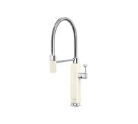 Smeg MDF50CR Grifo cocina monomando Semi-profesional, Caño giratorio 360° flexible, Estética 50's Style, Color Crema