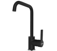 Smeg Grifo monomando MI3MN – Estética universal, caño giratorio 360° Negro mate