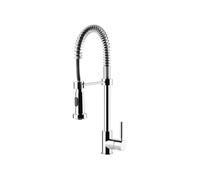 Smeg MID9CR Grifo cocina Monomando Semiprofesional, Caño giratorio 360° flexible, Color Cromo