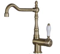 Smeg MIR6O2 - Grifo Monomando de Estética Colonial y con Giro de 360º Bronce