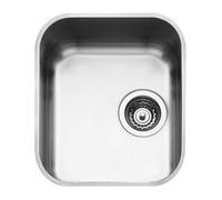 Smeg UM34 Fregadero Acero Inoxidable, 1 cubeta de 34 cm, Instalación bajo encimera
