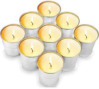 Smella Vela Perfumada - Velas Veganas De Citronela, Cera De Soja 100% Natural, Para Interior Y Exterior - Tiempo De Combustión De 8 Horas - 8 x 55 Gramo