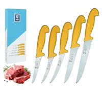 SMI juego de 5 Cuchillos de Carnicero Set Solingen Cuchillo Deshuesador Cuchillo Carne Acero Alemán 1.1416 - Made in Germany