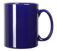 Smilatte Taza de café de cerámica extra grande de 20 onzas, M017 Classic Boss Super Big Tea Cup con asa para oficina y hogar, color azul