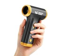 Smiling Shark Ventilador de Mano, JF01-EU Motor Brushless 130000RPM Ventilador Turbo Portátil, Velocidad Sin Escala Soplador de Polvo Eléctrico con Luz LED para Cooling/Limpieza/Camping/Exterior
