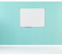 Smit Whiteboard, Acero esmaltado blanco, Softline 8 mm - Marco de aluminio - 120x180 cm
