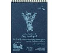 SMLT AB-35TS/B Authentic Line - Bloc de acuarela (A5, 280 g/m², 35 hojas) color gris Con perforación.