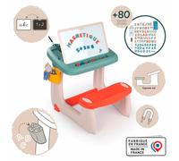 SMOBY: Escritorio, banco y pizarra 2 en 1 + 80 accesorios