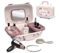 Smoby - Mi tocador de Belleza - Peinado, manicura y Maquillaje - 10 Accesorios incluidos + Espejo - para Mayores de 3 años