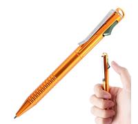 SMOOTHERPRO Bolígrafo antiestrés Fidget pen | Aluminio | Compatible con recambios Parker | Bolígrafo EDC con clip acero inoxidable | Ideal para la escuela la oficina y el día a día(Al104OG) | Naranja
