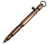 SMOOTHERPRO Bolígrafo de Latón EDC Sólido Bolt Action Retro Color Bronce