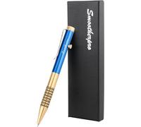 SMOOTHERPRO Bolígrafo de Latón Macizo Portátil EDC Color Azul