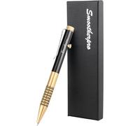 SMOOTHERPRO Bolígrafo de Latón Macizo Portátil EDC Color Negro