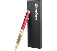 SMOOTHERPRO Bolígrafo de Latón Macizo Portátil EDC Color Rojo