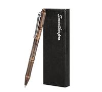 SMOOTHERPRO Bolígrafo de Latón Macizo Retráctil Color Antiguo Negro