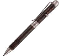 SMOOTHERPRO Bolígrafo de Latón Macizo Sólido Bolt Action Color Retro Negro