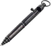 SMOOTHERPRO Bolígrafo de Latón Sólido Bolt Action Bamboo Node Color Negro