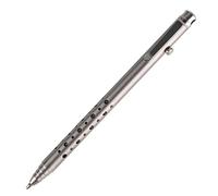 SMOOTHERPRO Bolígrafo de Titanio Bolt Action Retráctil EDC Color Gris