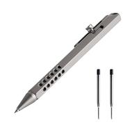 SMOOTHERPRO Bolígrafo de Titanio Hexagonal Bolt Action Hueco Color Gris