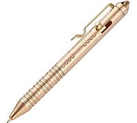 SMOOTHERPRO Bolígrafo Portátil EDC Bolt Action con Duradero Clip Color Oro
