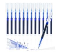 SMOOTHERPRO Bolígrafos Gel Punta Fina 0,5 mm Secado Rápido Azul 12 Pack