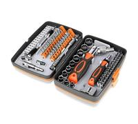 SMTYXS Juego De Destornilladores Trinquete Magnético, 68 En 1, Puntas Precisión Acero, Dados, Destornillador, Kit Con Mangos Giratorios Alta Compatibilidad