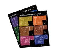 Smudge-Proof Sticker Solution: The 2026 calendar stickers provide a water