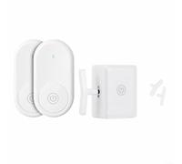 SMZhomeone 1 paquete de interruptor remoto RF robot pulsador de botón inteligente para control de luz del hogar de largo alcance inalámbrico ABS blanco 51x54mm dormitorio sala de estar (2)