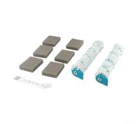 SMZhomeone Juego de 2 rodillos de microfibra y filtro para Leifheit Regulus para aqua para aspiradora húmeda, juego de cepillos de limpieza en espiral de alta velocidad con filtros de esponja para el