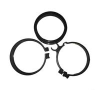 SMZhomeone Juego de 3 abrazaderas de tubo para soplador de hojas BR700 BR800 BR800X BR450 BR450c, piezas de aspiradora de sujeción segura, fácil de instalar, color negro para mantenimiento de jardín